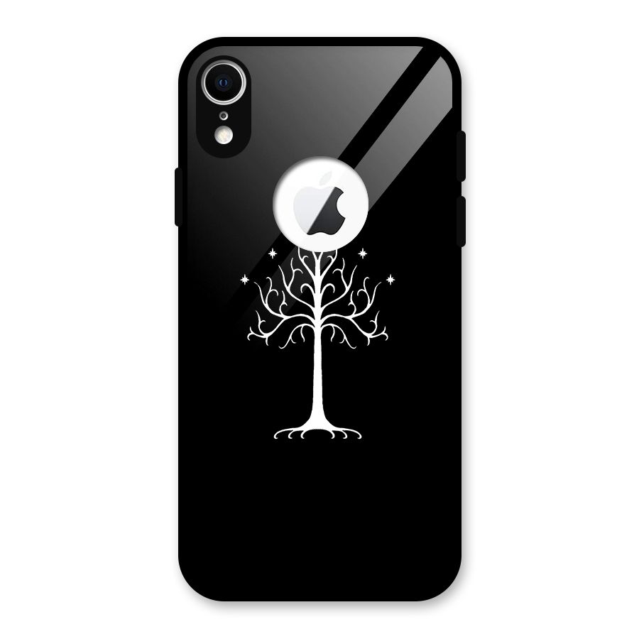 Magic Tree Glass Back Case for iPhone XR Logo Cut
