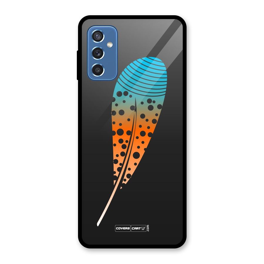 Magical Feather Glass Back Case for Galaxy M52 5G