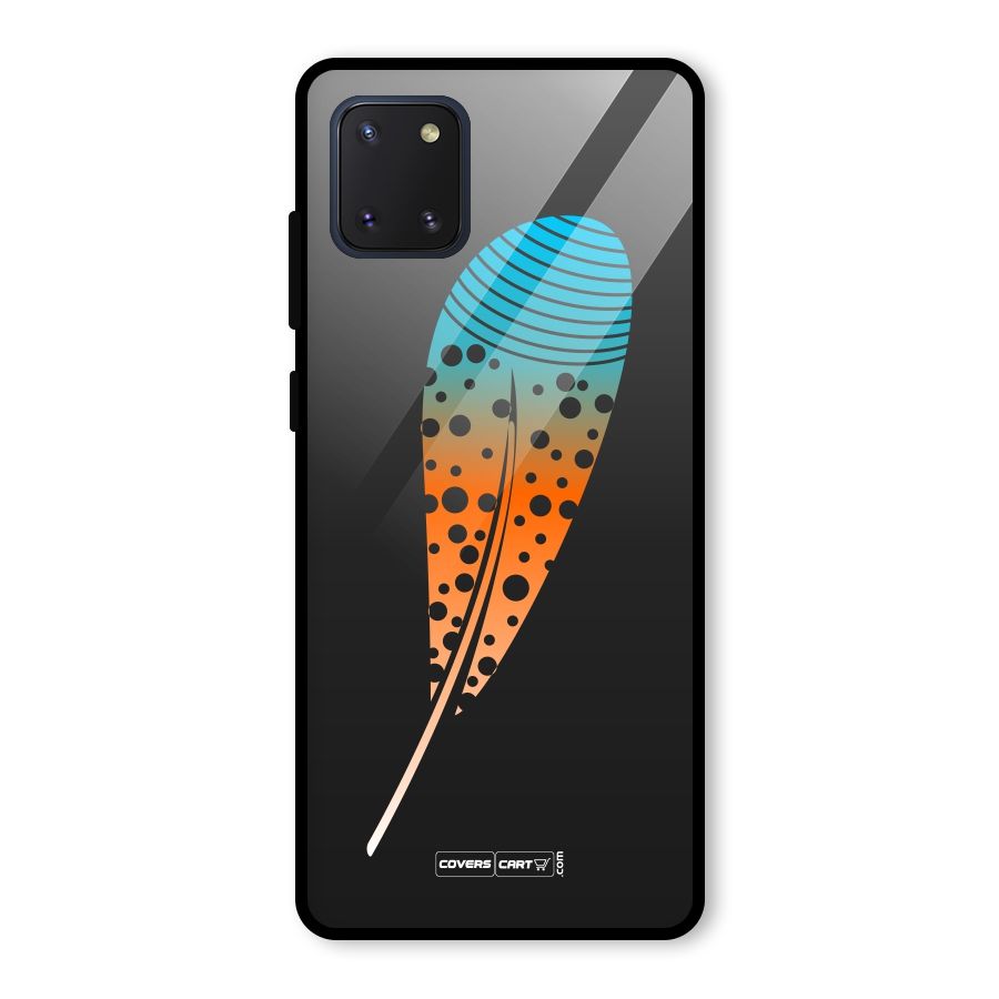 Magical Feather Glass Back Case for Galaxy Note 10 Lite