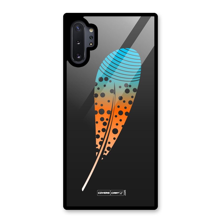 Magical Feather Glass Back Case for Galaxy Note 10 Plus