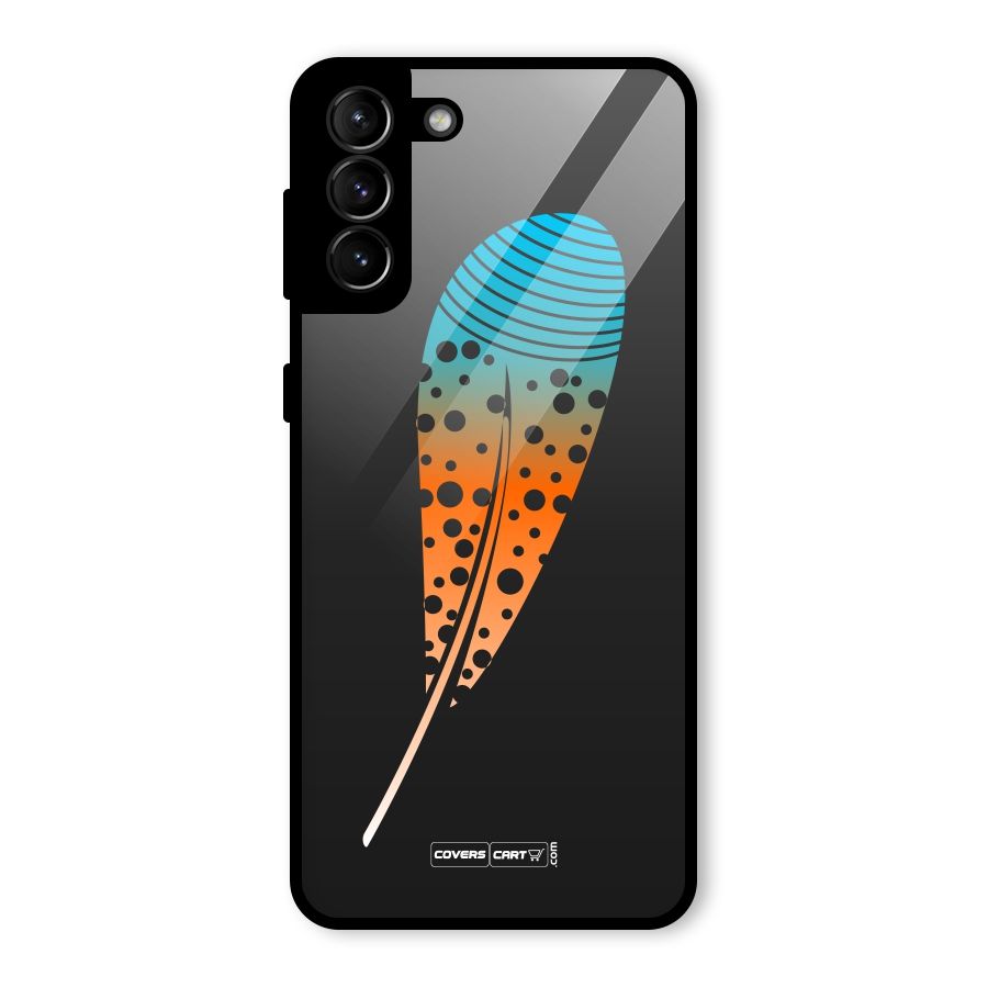 Magical Feather Glass Back Case for Galaxy S21 Plus