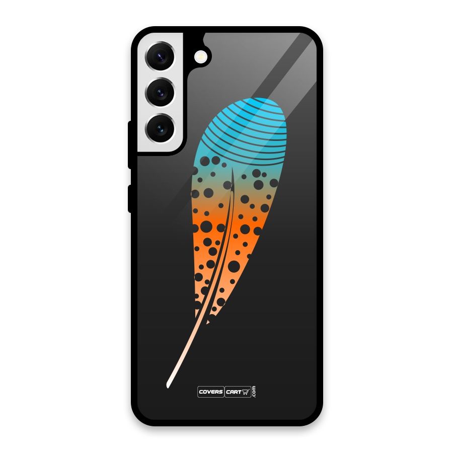 Magical Feather Glass Back Case for Galaxy S22 Plus 5G