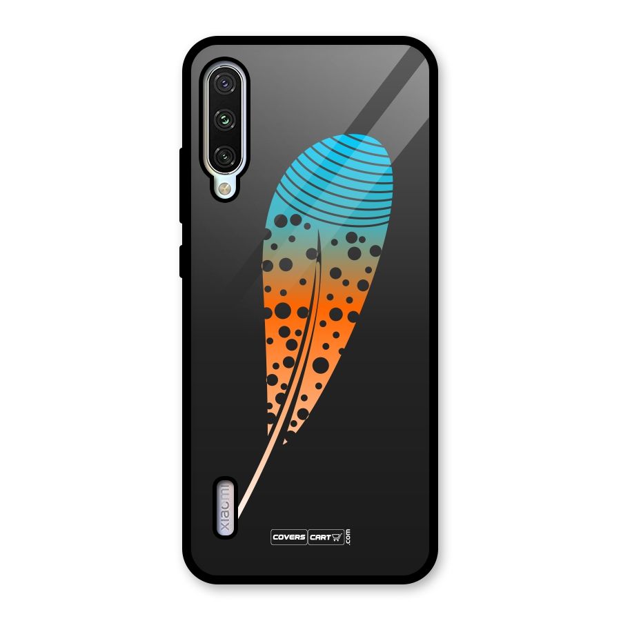 Magical Feather Glass Back Case for Mi A3