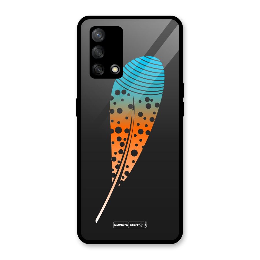 Magical Feather Glass Back Case for Oppo F19