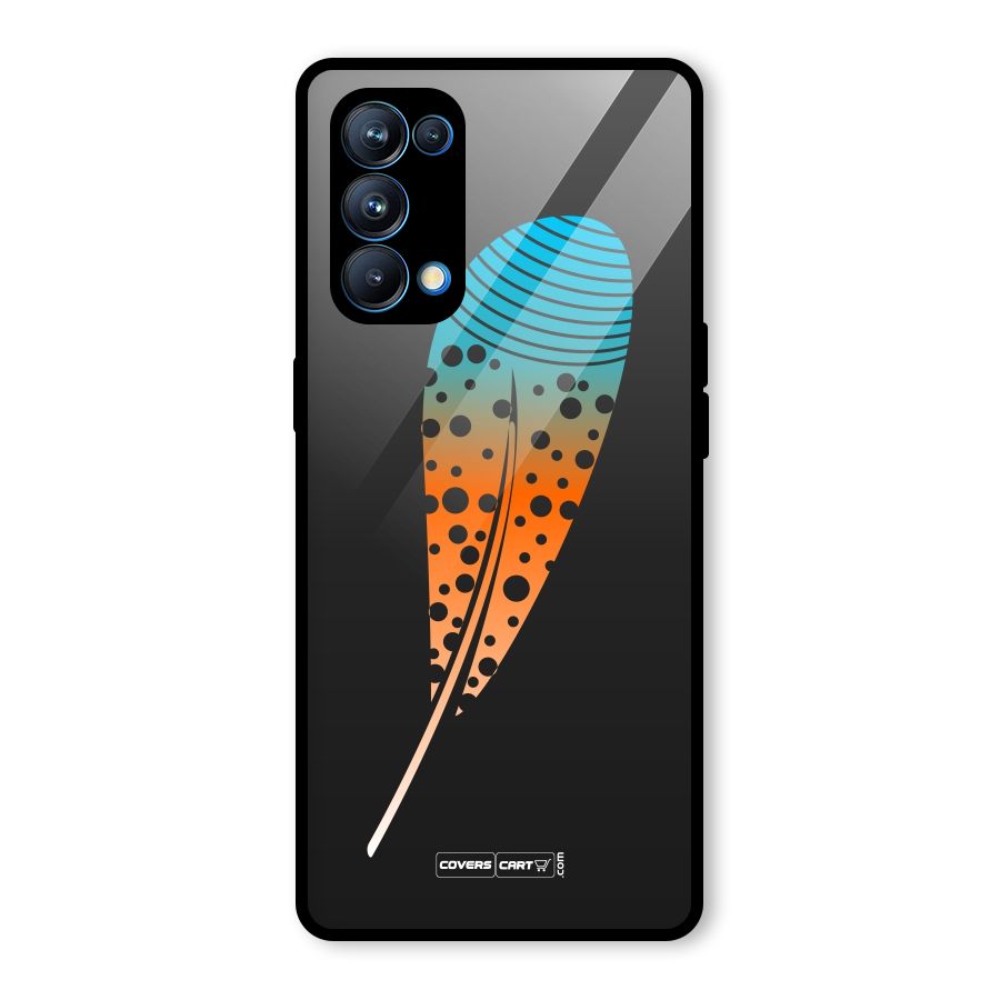 Magical Feather Glass Back Case for Oppo Reno5 Pro 5G