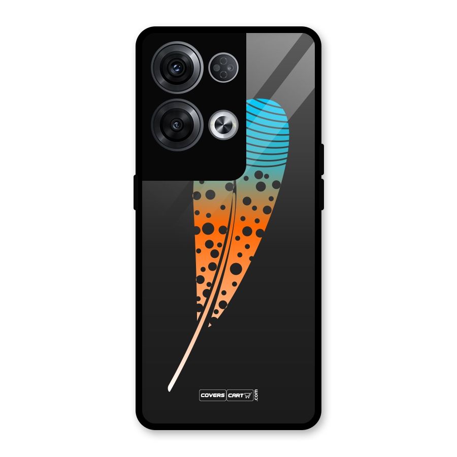 Magical Feather Glass Back Case for Oppo Reno8 Pro 5G