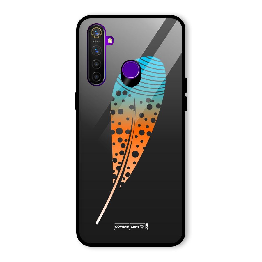 Magical Feather Glass Back Case for Realme 5 Pro