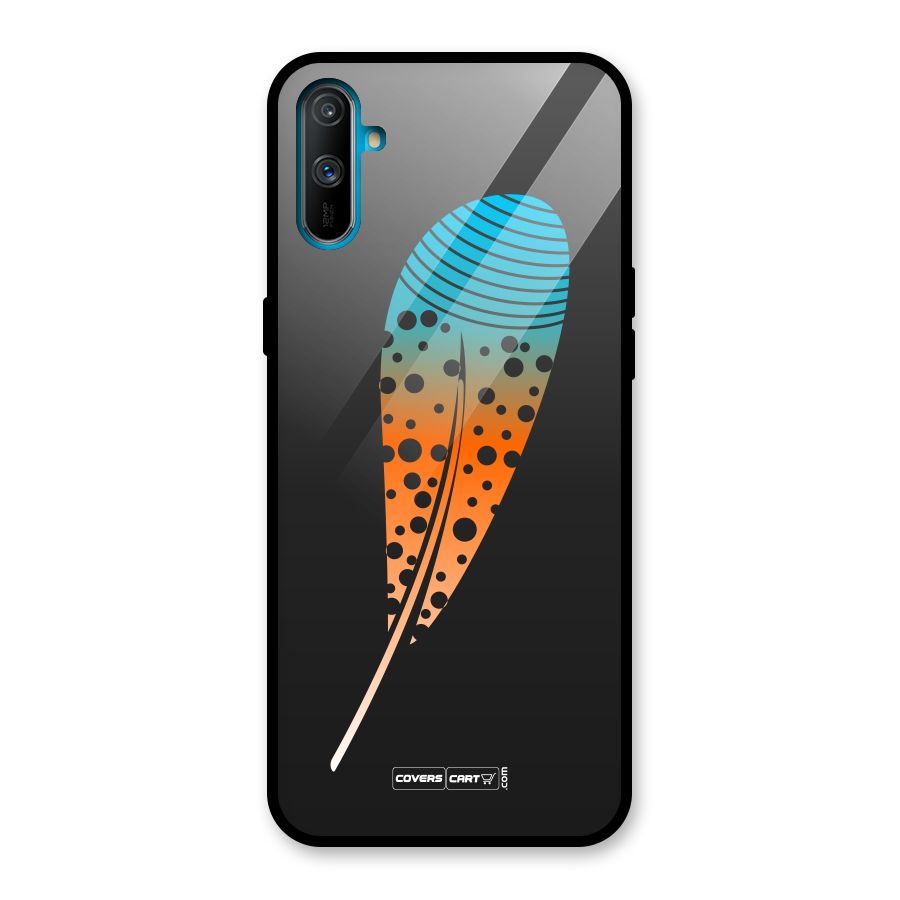 Magical Feather Glass Back Case for Realme C3