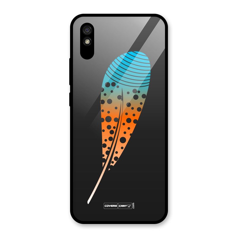 Magical Feather Glass Back Case for Redmi 9A