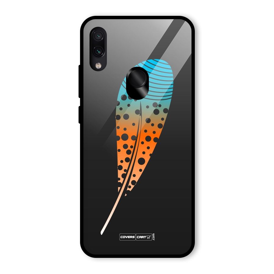 Magical Feather Glass Back Case for Redmi Note 7 Pro