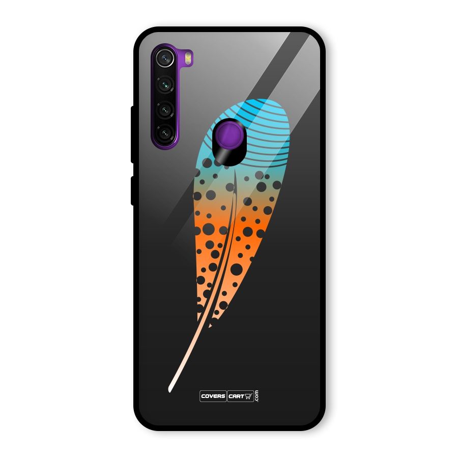 Magical Feather Glass Back Case for Redmi Note 8