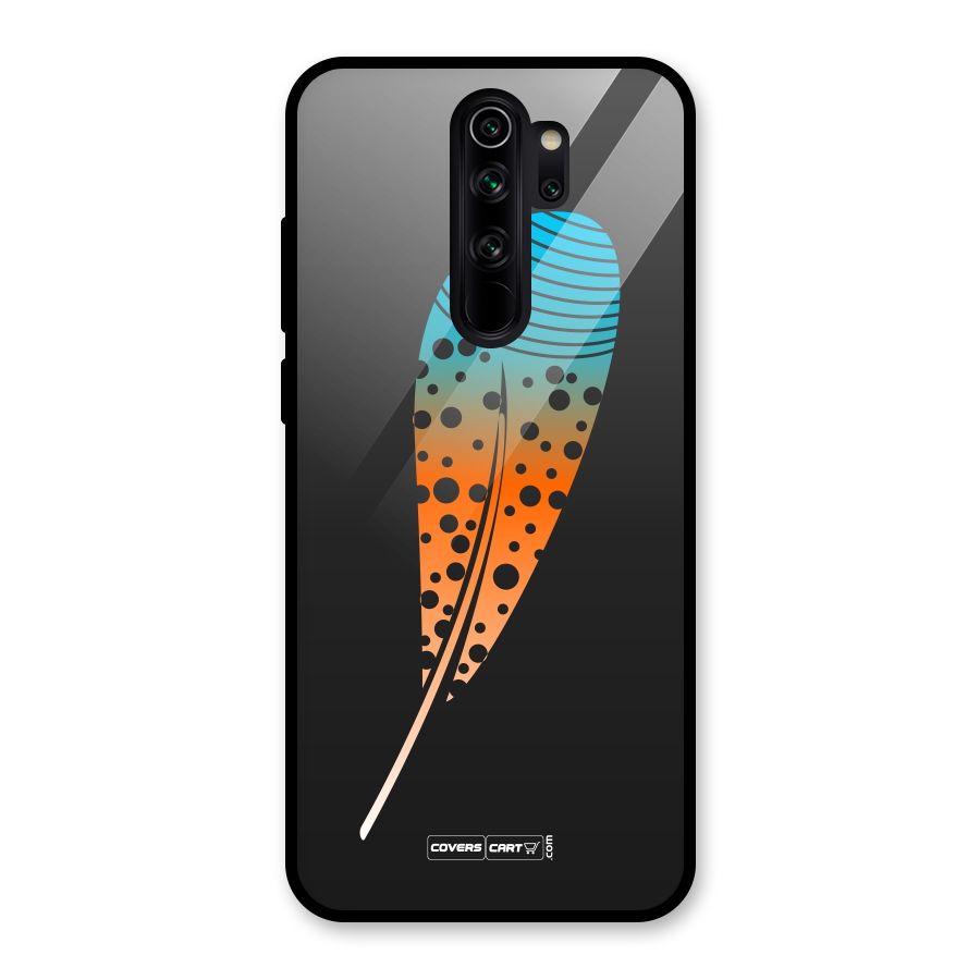 Magical Feather Glass Back Case for Redmi Note 8 Pro
