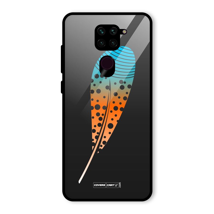 Magical Feather Glass Back Case for Redmi Note 9