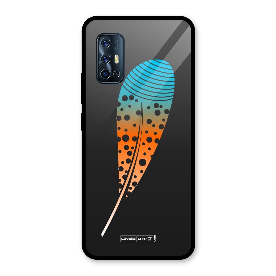 Magical Feather Glass Back Case for Vivo V17