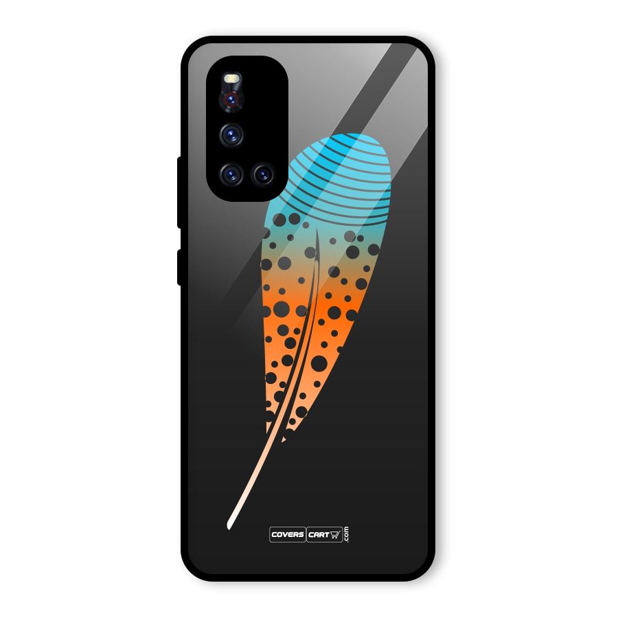 Magical Feather Glass Back Case for Vivo V19