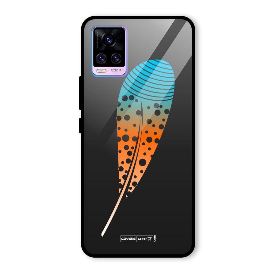 Magical Feather Glass Back Case for Vivo V20 Pro