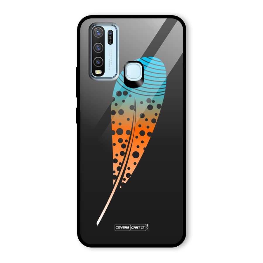 Magical Feather Glass Back Case for Vivo Y30