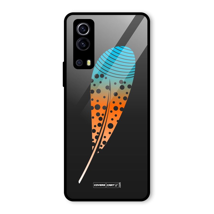 Magical Feather Glass Back Case for Vivo iQOO Z3