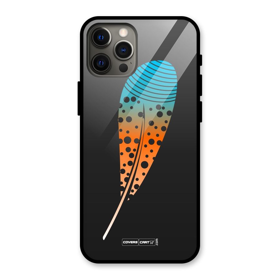 Magical Feather Glass Back Case for iPhone 12 Pro Max