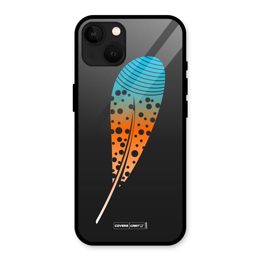 Magical Feather Glass Back Case for iPhone 13