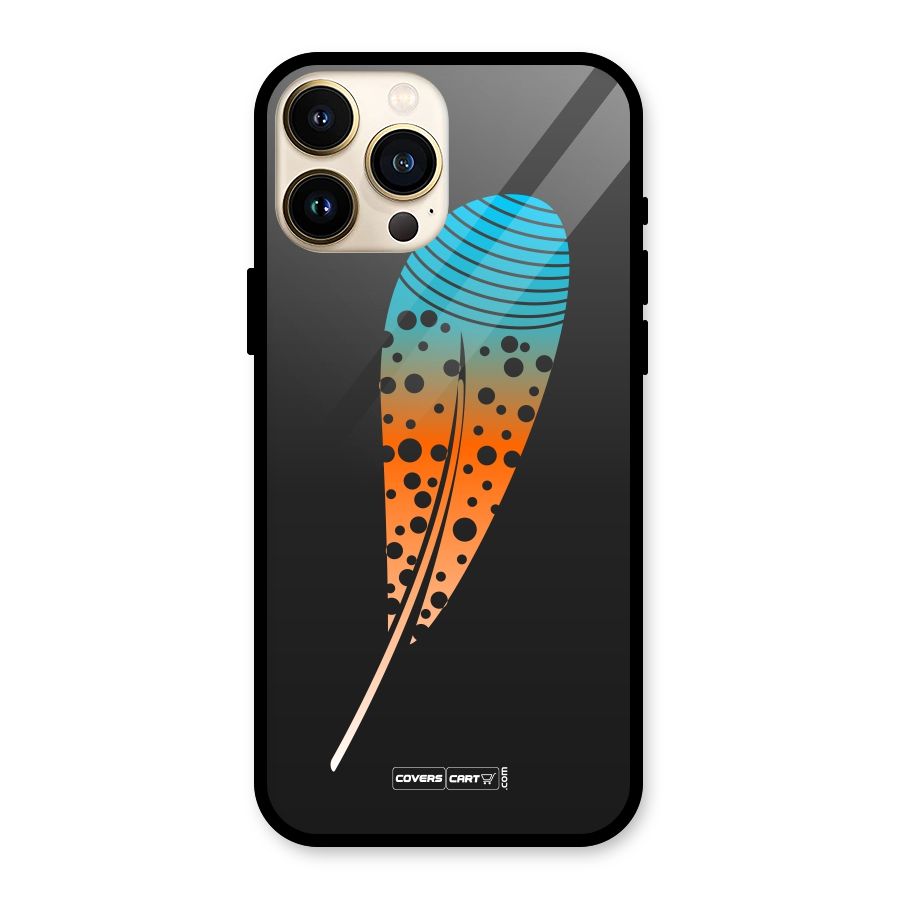 Magical Feather Glass Back Case for iPhone 13 Pro Max