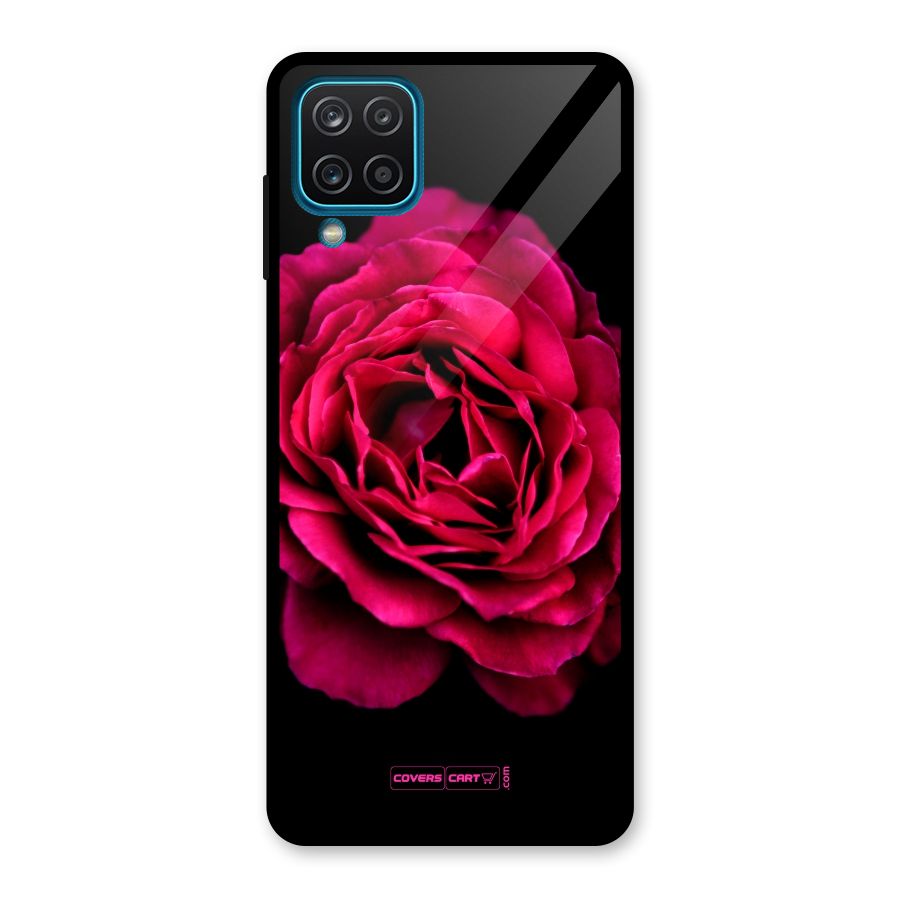 Magical Rose Glass Back Case for Galaxy A12