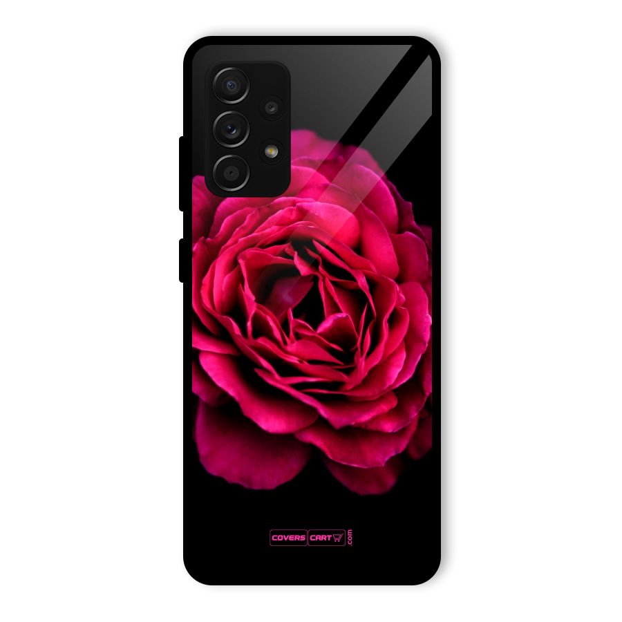 Magical Rose Glass Back Case for Galaxy A53 5G