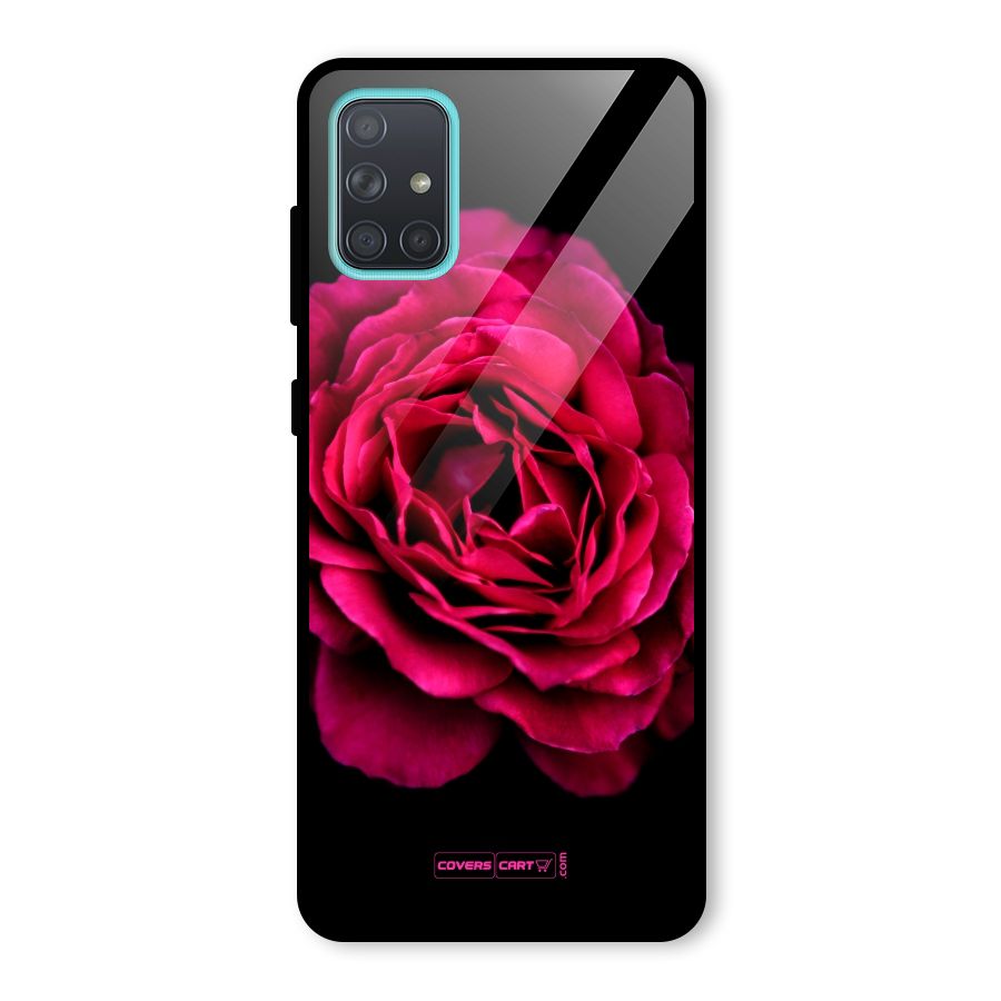 Magical Rose Glass Back Case for Galaxy A71