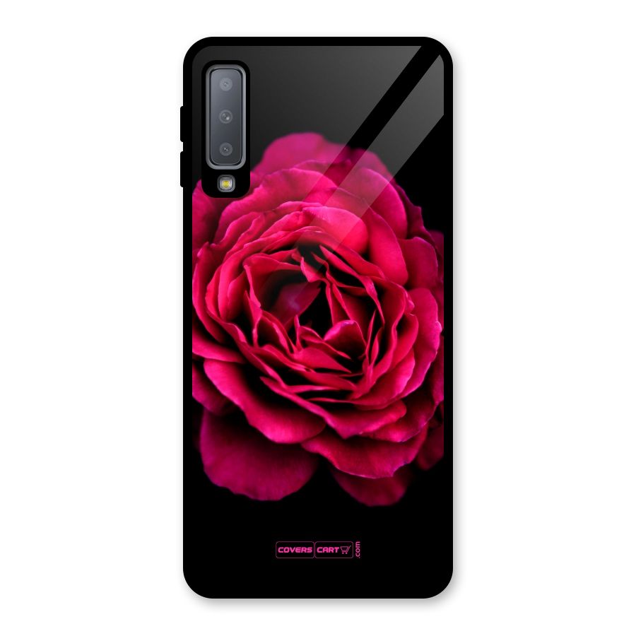 Magical Rose Glass Back Case for Galaxy A7 (2018)