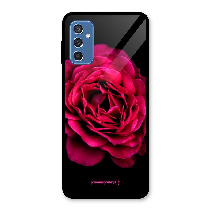 Magical Rose Glass Back Case for Galaxy M52 5G