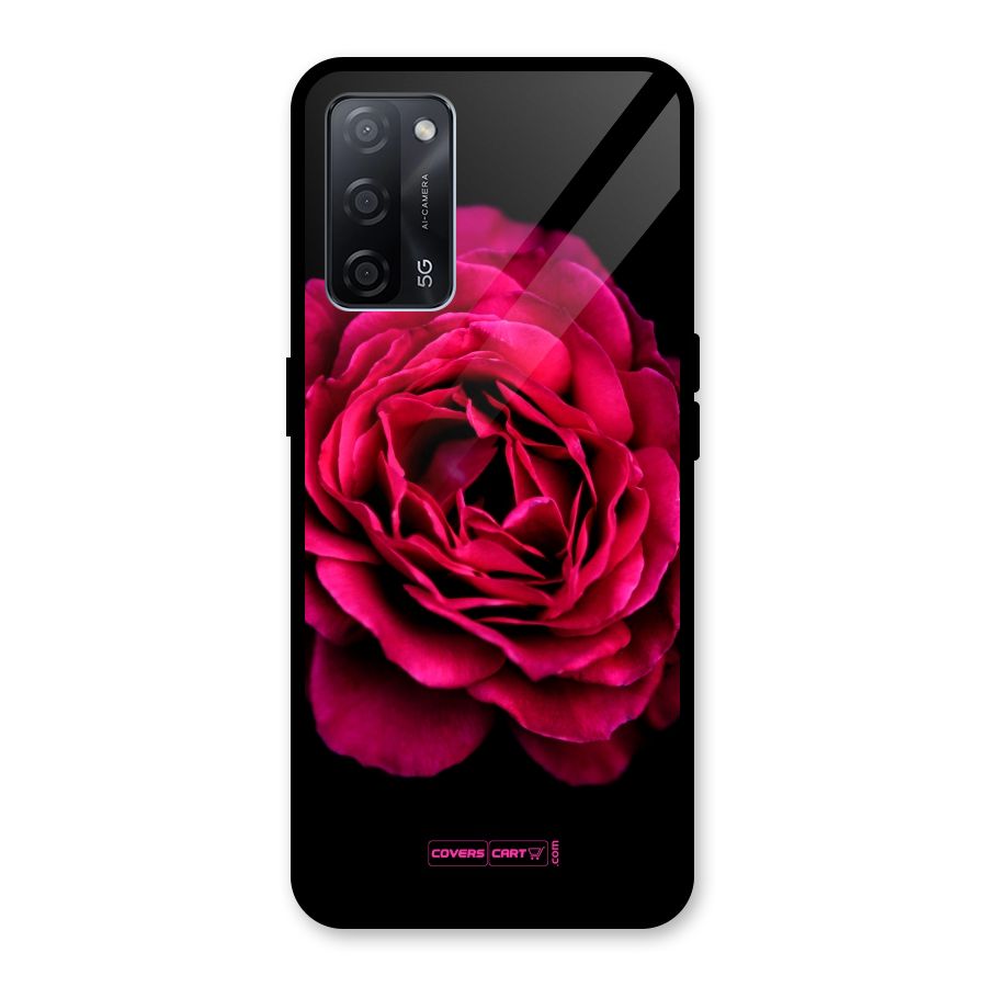 Magical Rose Glass Back Case for Oppo A53s 5G
