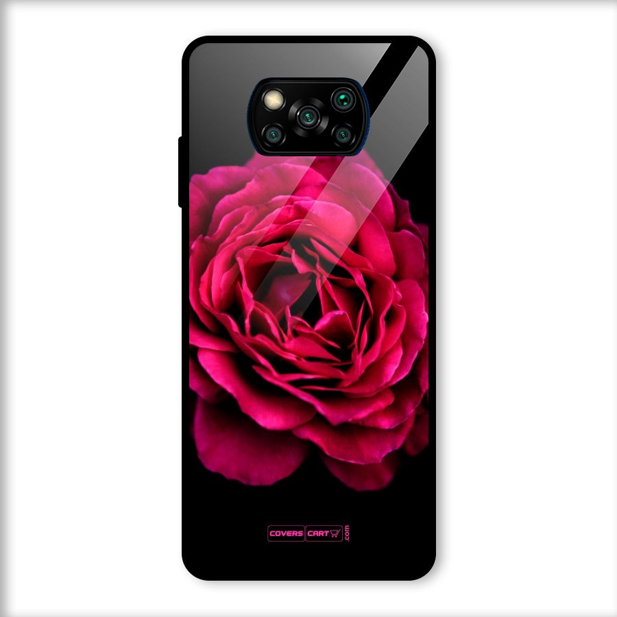 Magical Rose Glass Back Case for Poco X3