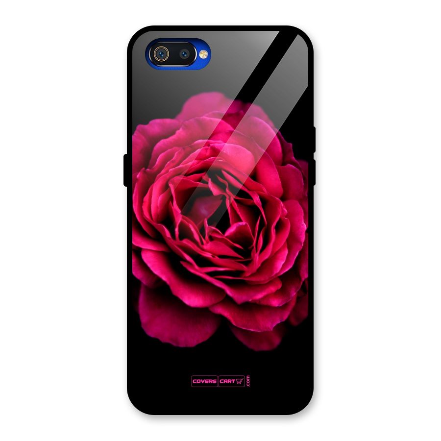 Magical Rose Glass Back Case for Realme C2