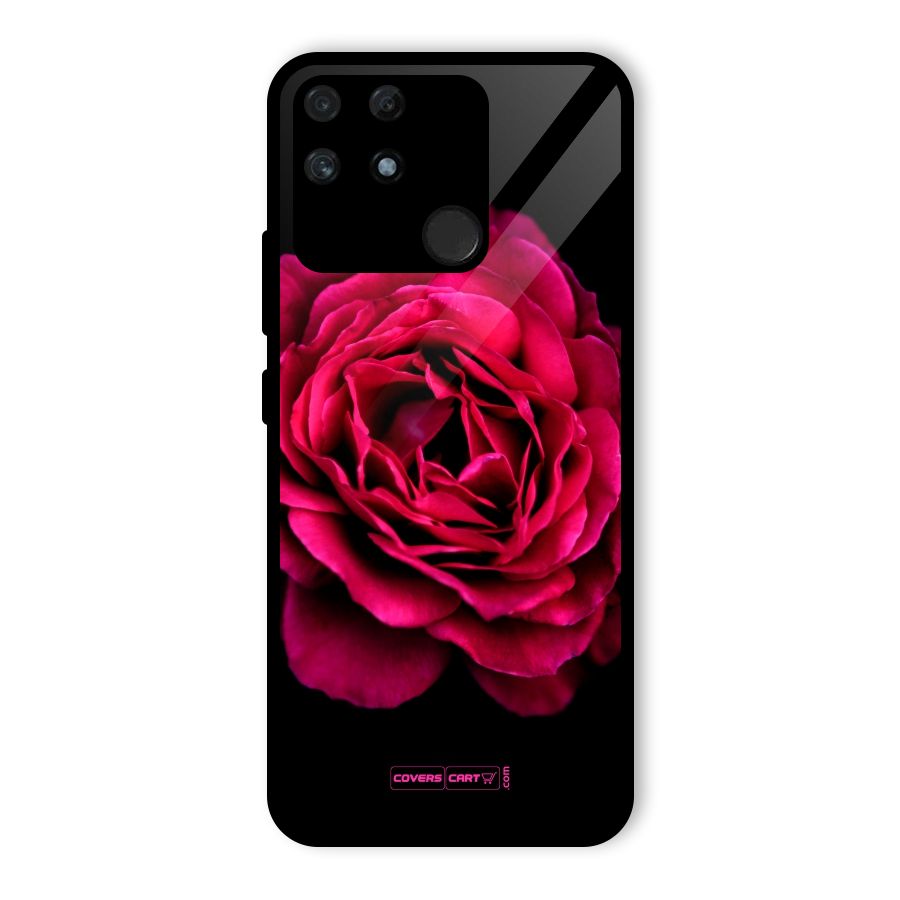 Magical Rose Glass Back Case for Realme Narzo 50A