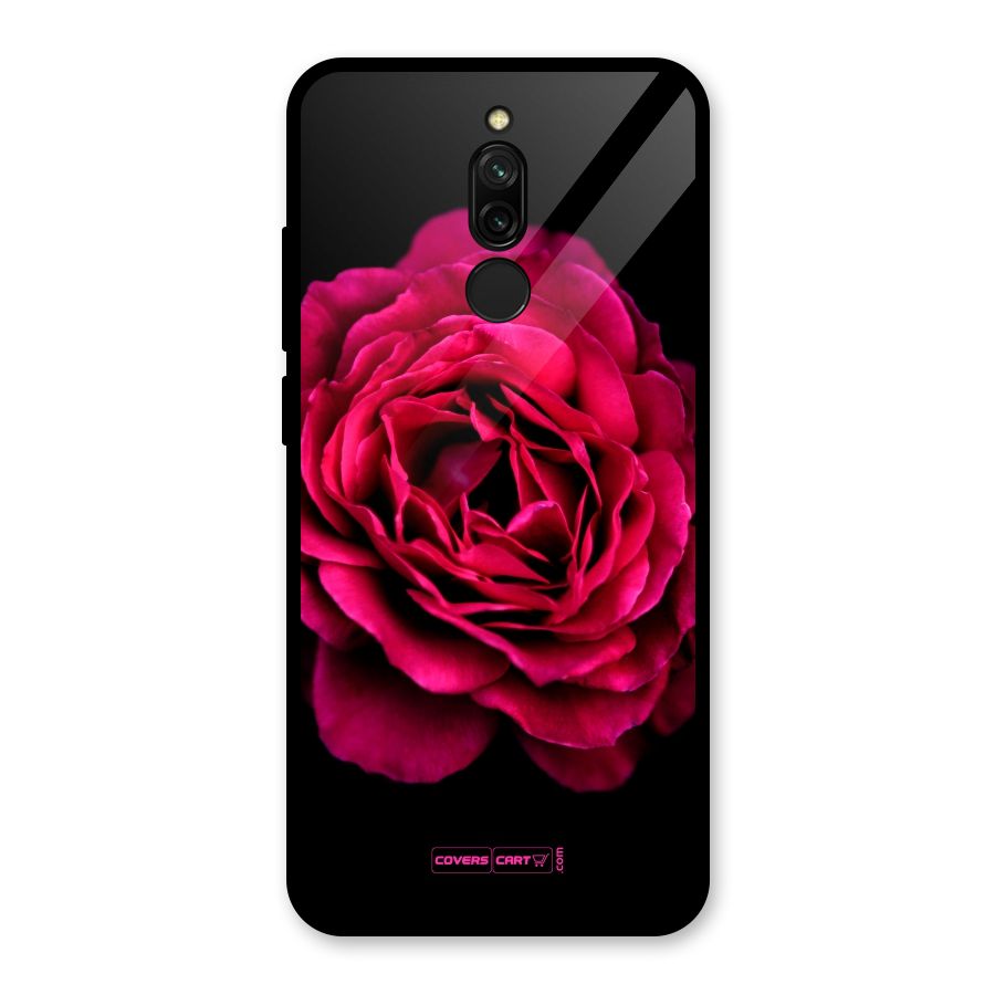 Magical Rose Glass Back Case for Redmi 8