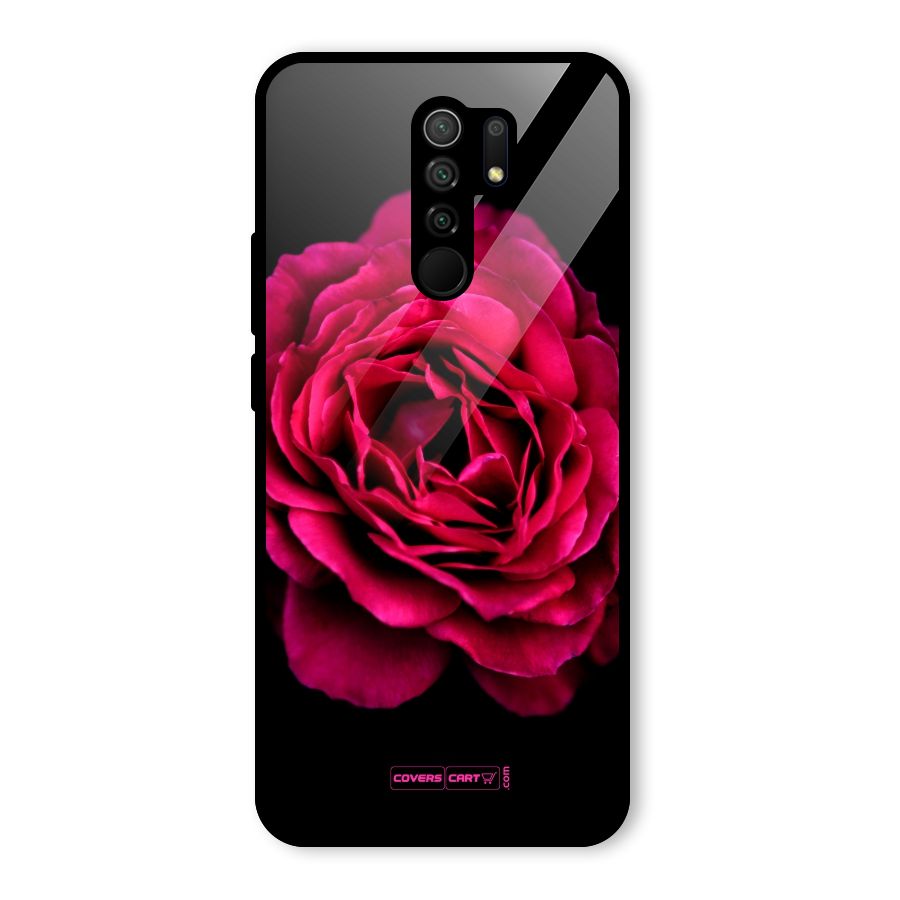Magical Rose Glass Back Case for Redmi 9 Prime
