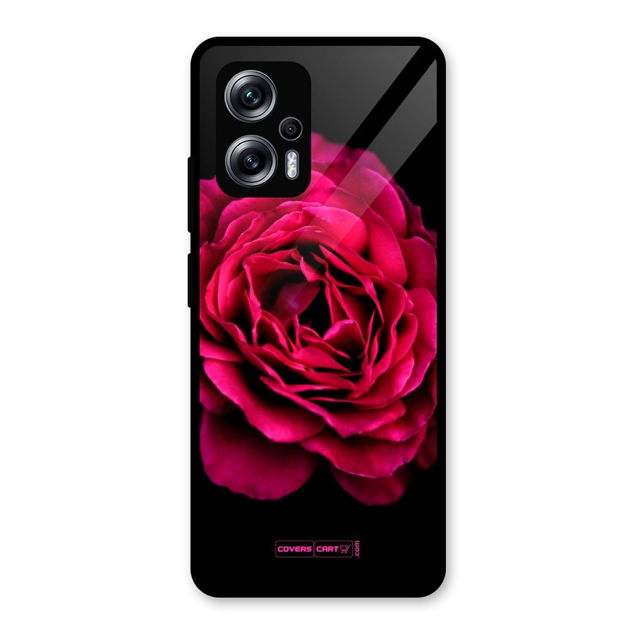 Magical Rose Glass Back Case for Redmi K50i