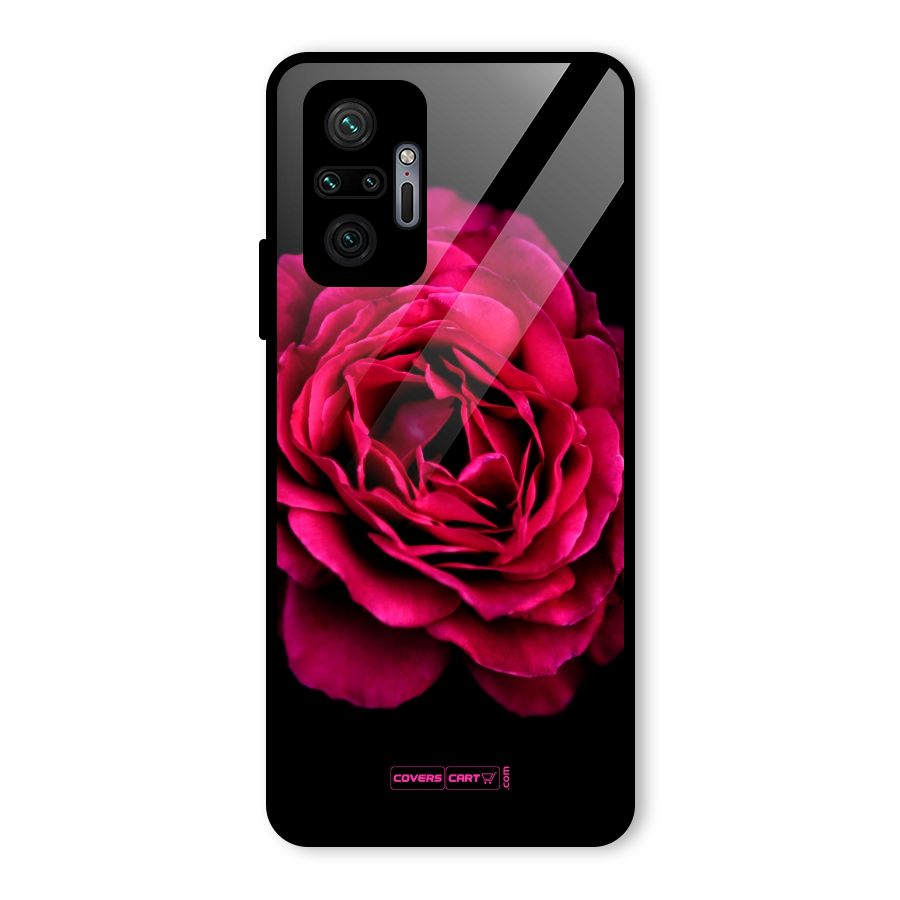 Magical Rose Glass Back Case for Redmi Note 10 Pro Max