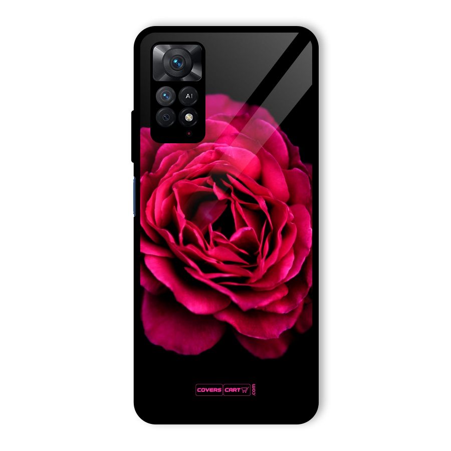 Magical Rose Glass Back Case for Redmi Note 11 Pro