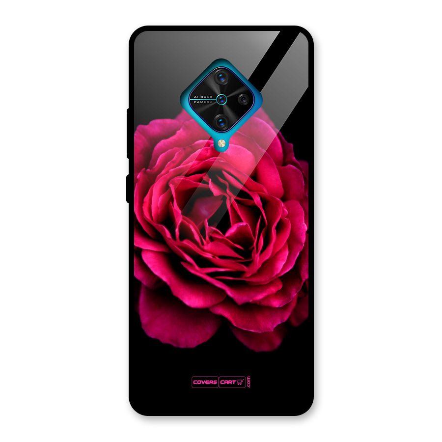 Magical Rose Glass Back Case for Vivo S1 Pro
