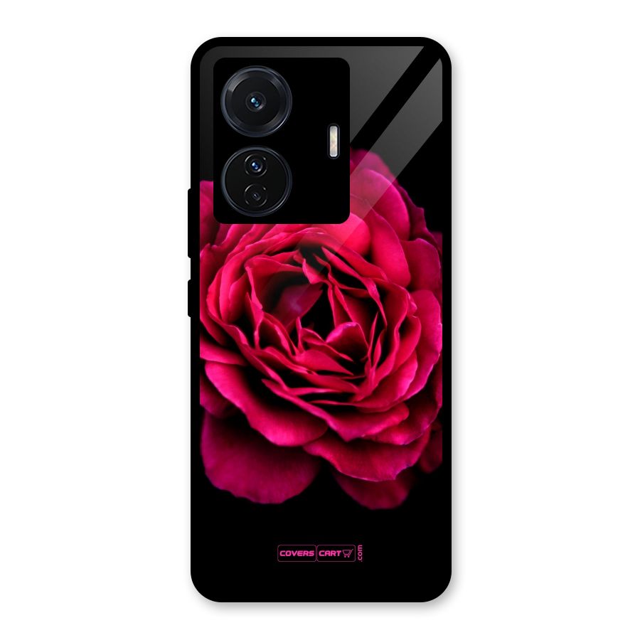 Magical Rose Glass Back Case for Vivo T1 Pro
