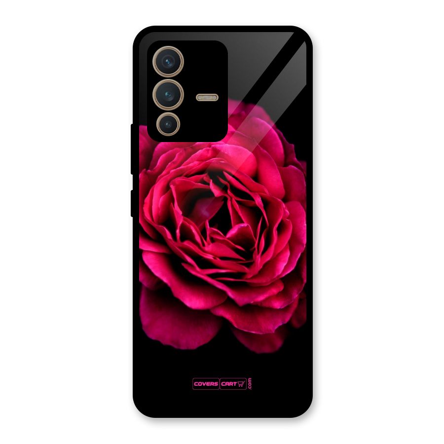 Magical Rose Glass Back Case for Vivo V23 5G