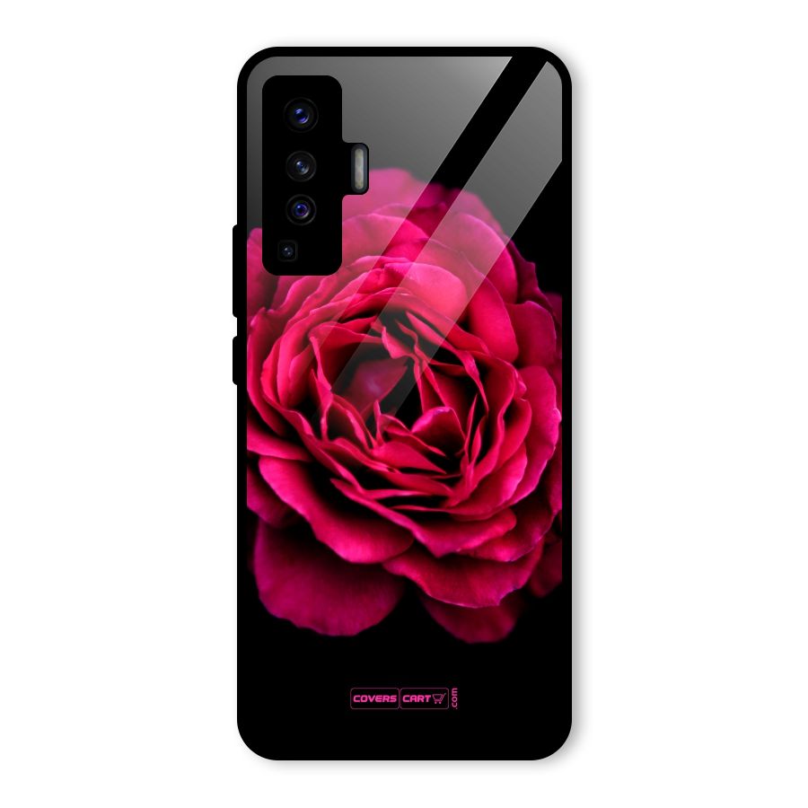 Magical Rose Glass Back Case for Vivo X50