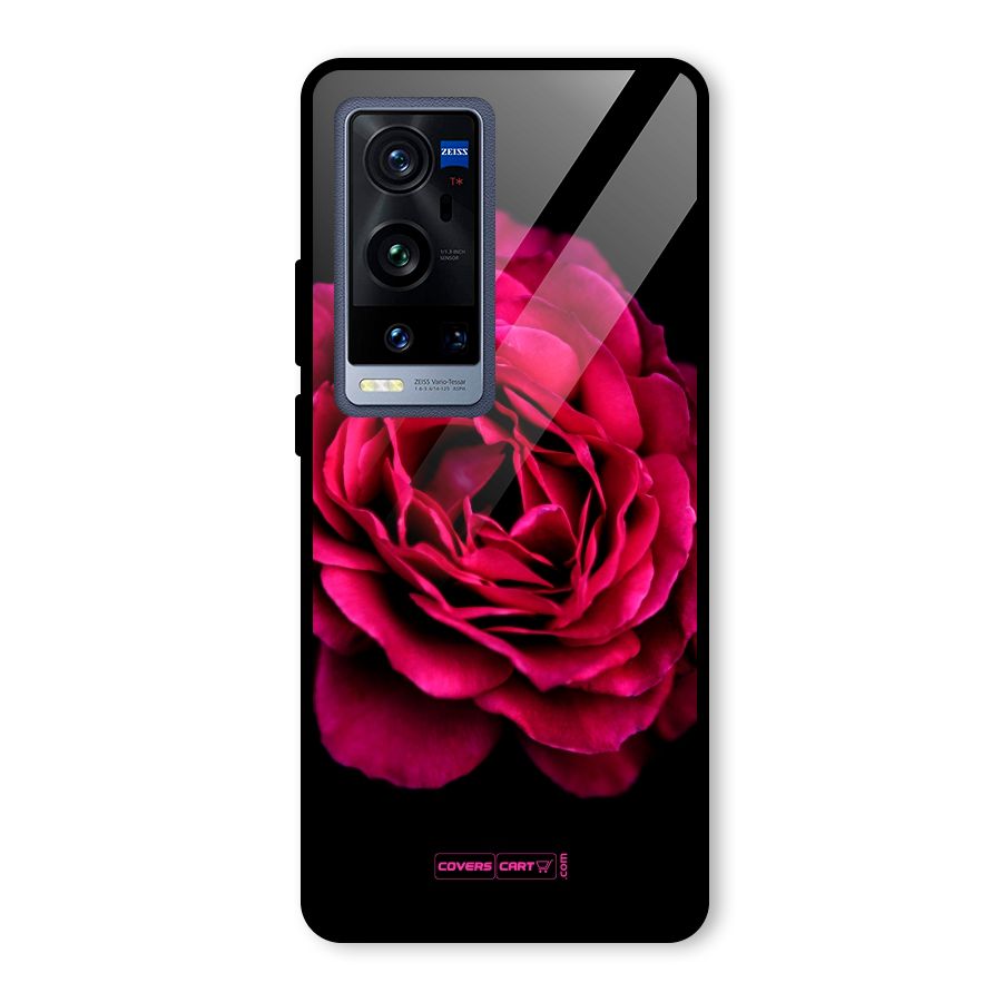 Magical Rose Glass Back Case for Vivo X60 Pro Plus