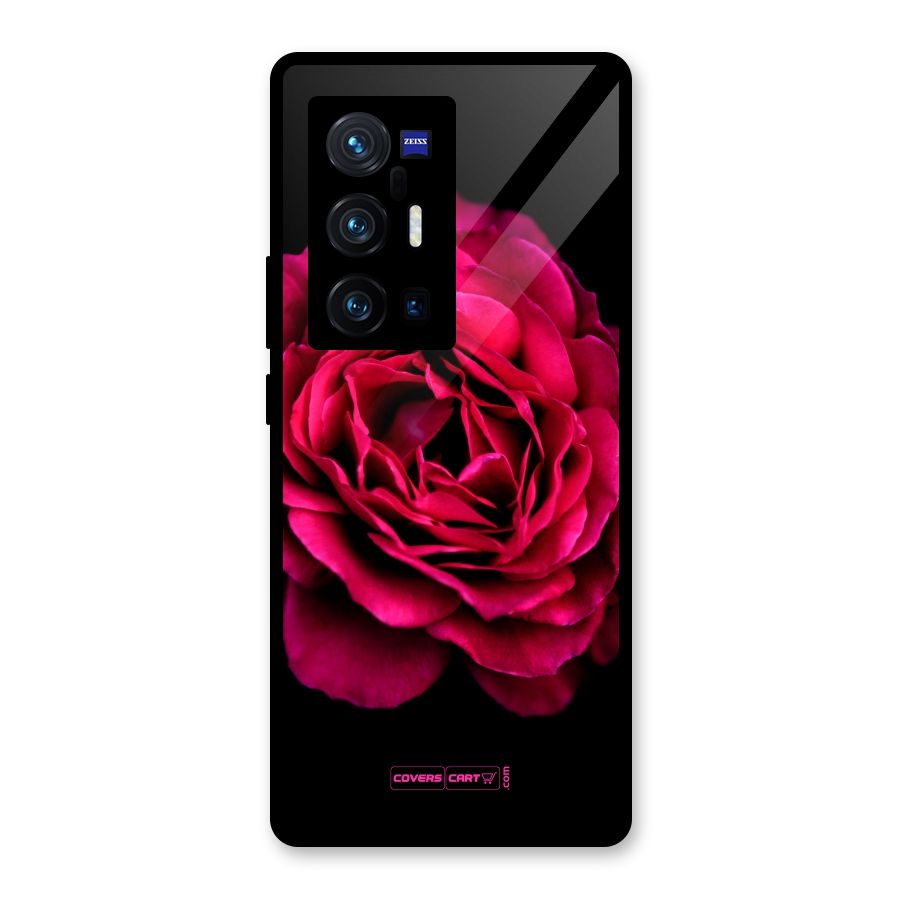 Magical Rose Glass Back Case for Vivo X70 Pro Plus