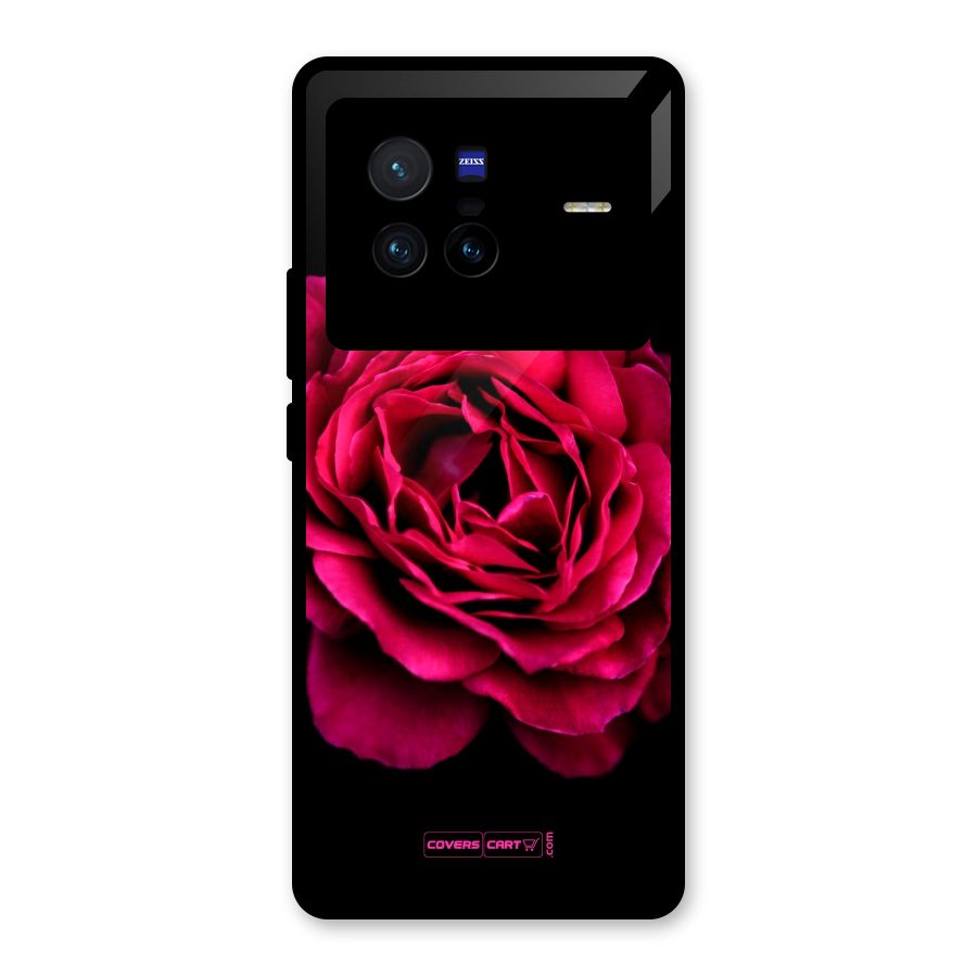 Magical Rose Glass Back Case for Vivo X80