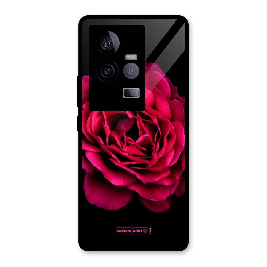 Magical Rose Glass Back Case for Vivo iQOO 11 5G