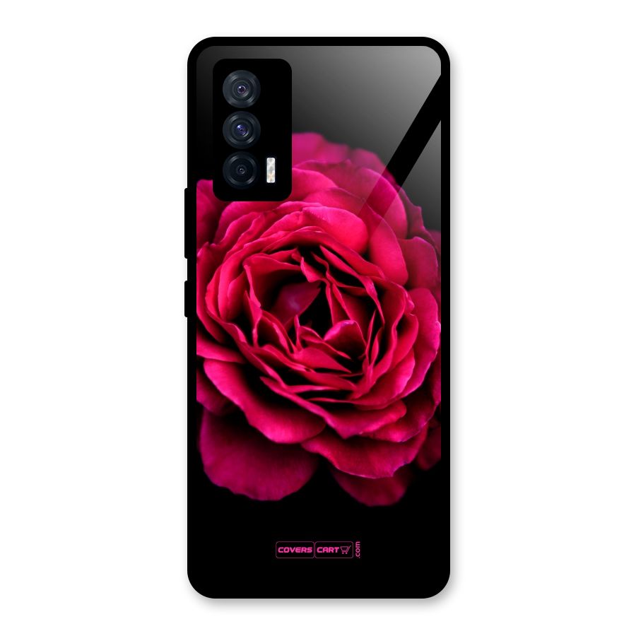 Magical Rose Glass Back Case for Vivo iQOO 7 5G