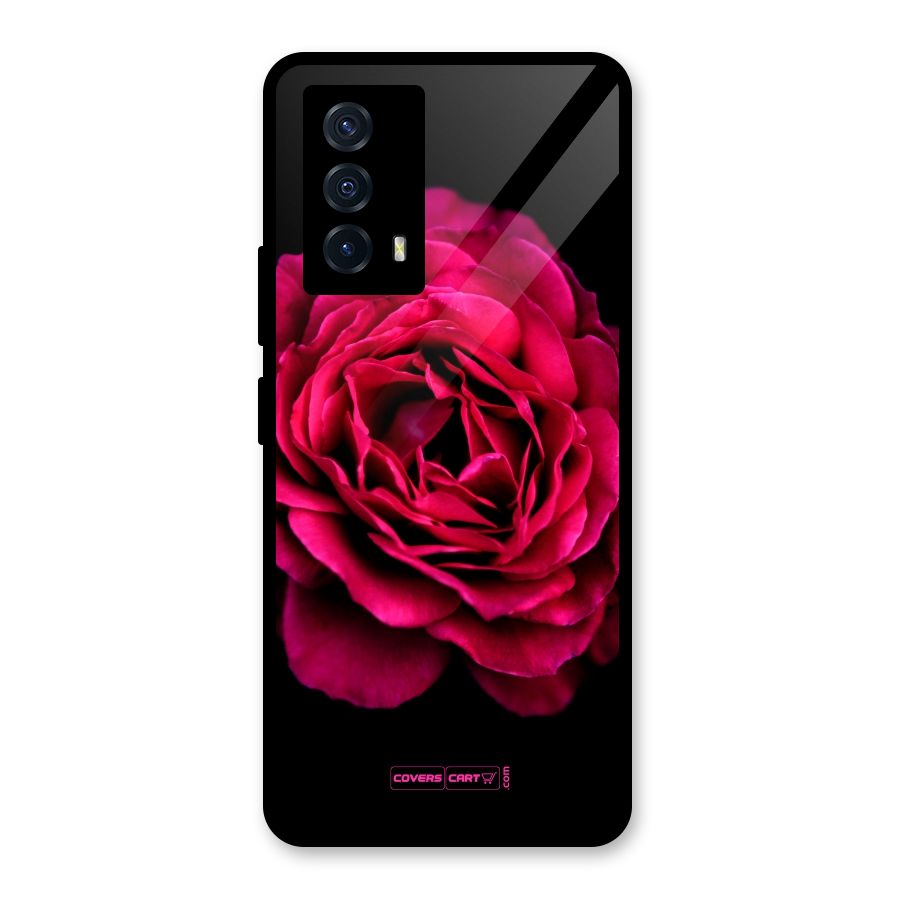 Magical Rose Glass Back Case for Vivo iQOO Z5
