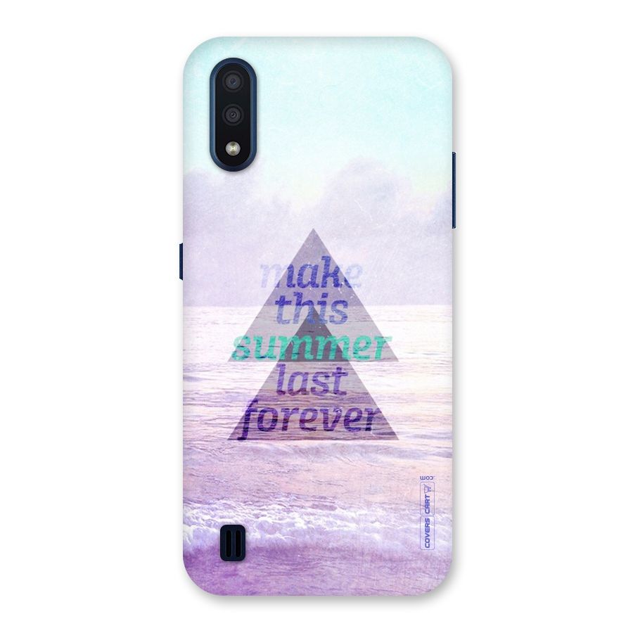 Make This Summer Last Forever Back Case for Galaxy M01